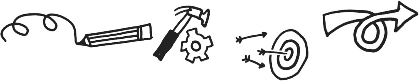 black and white drawings from Design Dash packet